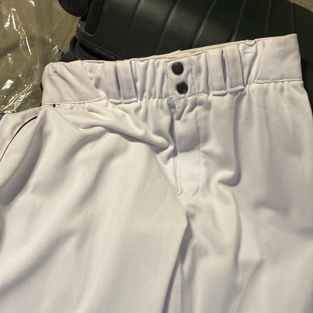 Evoshield Mens baseball pants White with black pin stripe down the side